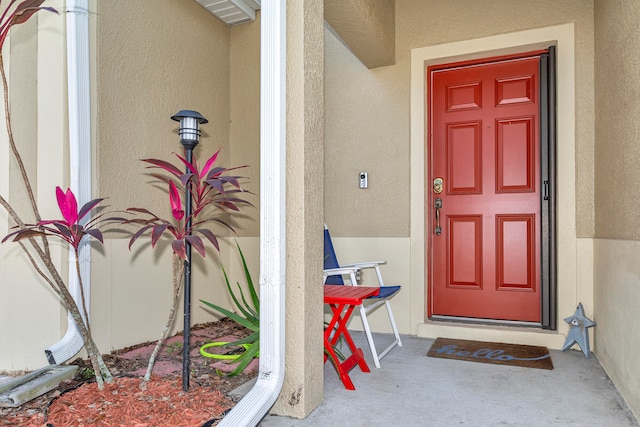 view of entrance to property