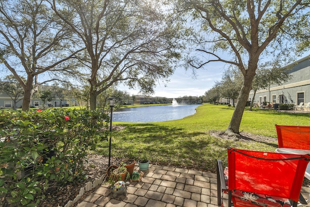 2650 Revolution St Unit 104, Melbourne, FL 32935 - view of patio / terrace with a water view