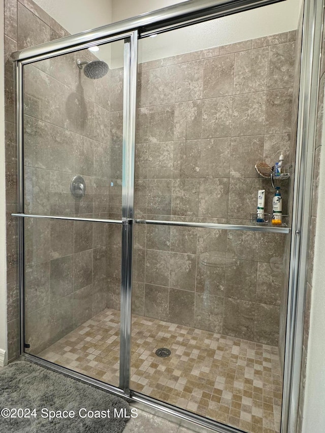 bathroom with walk in shower