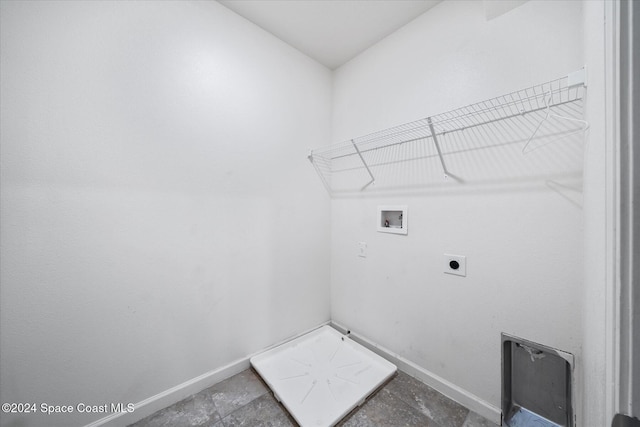 laundry room featuring washer hookup and hookup for an electric dryer