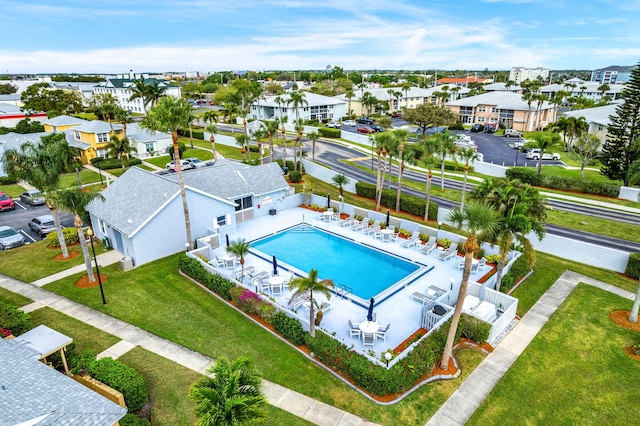 birds eye view of property