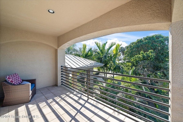 view of balcony