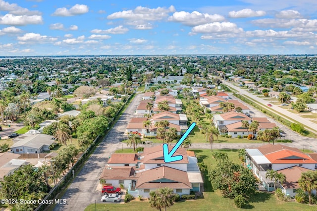204 Queens Ct, Satellite Beach, FL 32937 - aerial perspective of suburban area