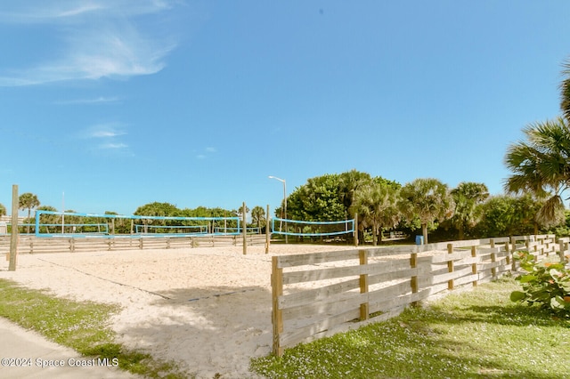 view of property's community with volleyball court