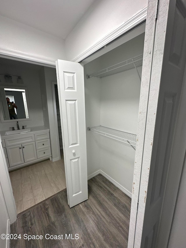 closet with sink