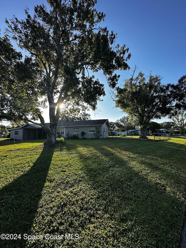 view of yard