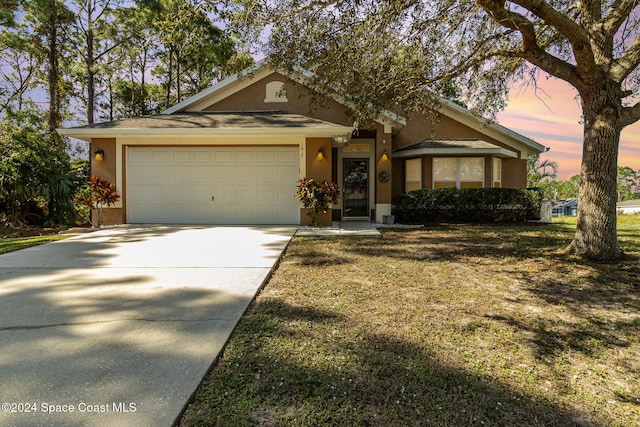 view of front of house featuring a garage