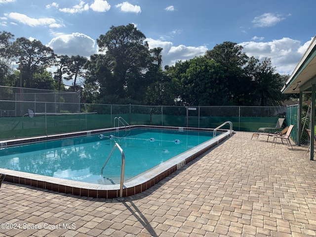 view of pool with a patio