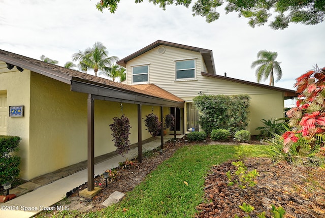 view of rear view of property