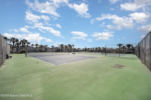 view of tennis court