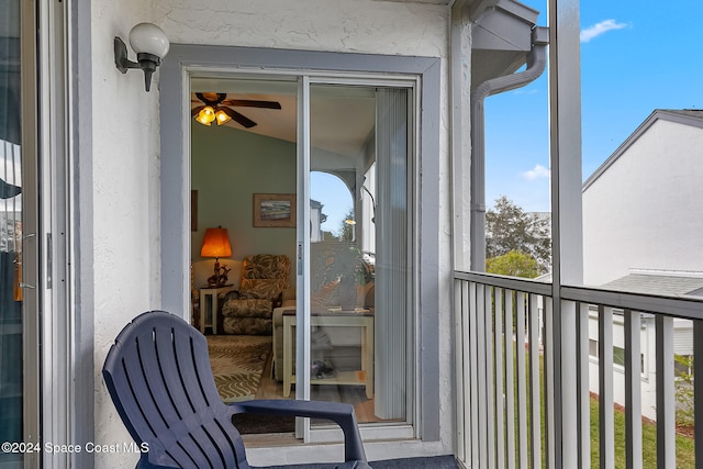 view of balcony