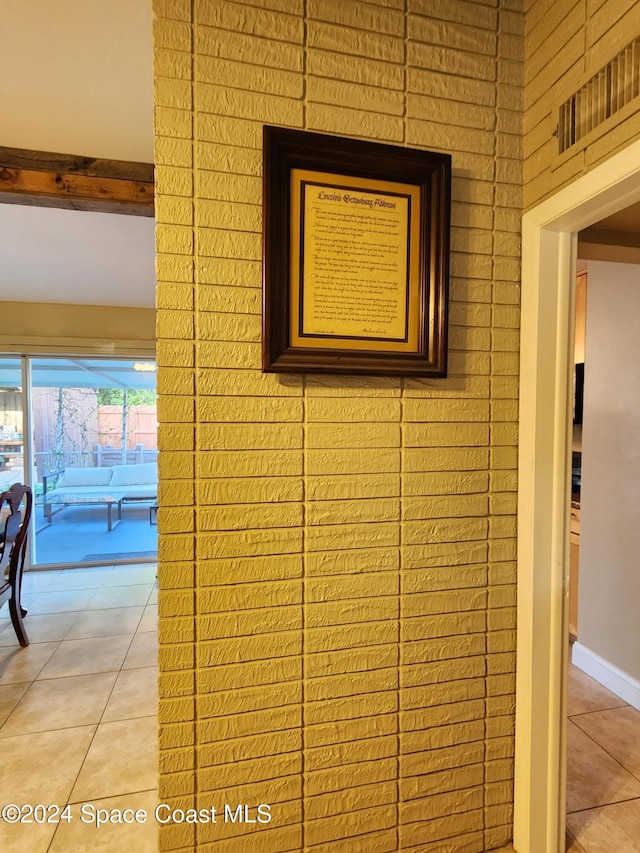 room details featuring tile patterned floors