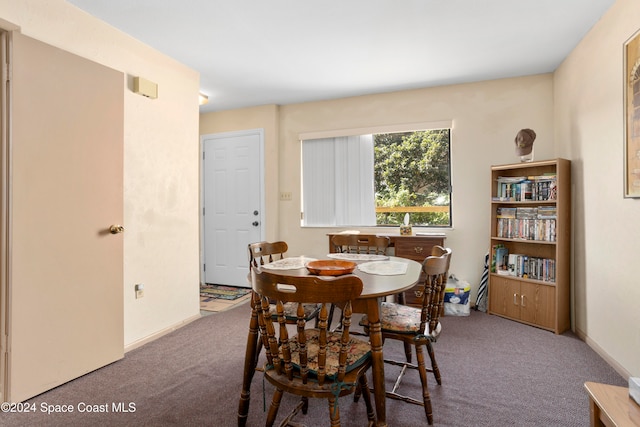 dining room featuring carpet floors