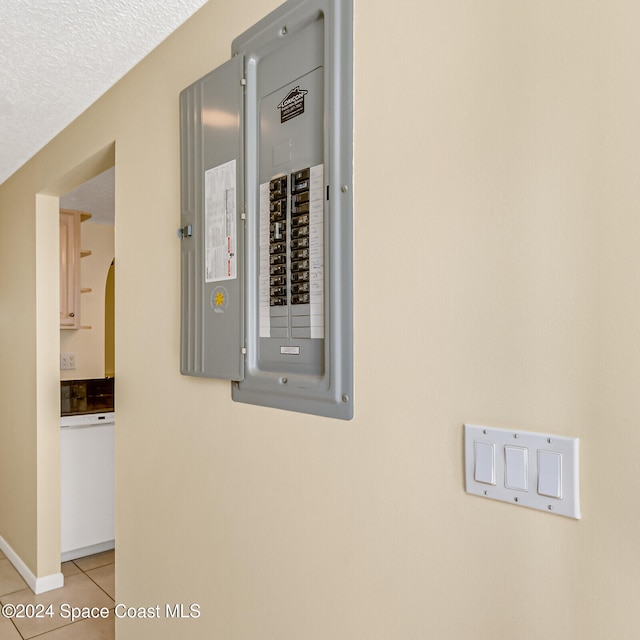 utility room with electric panel