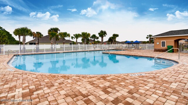 view of pool with a patio