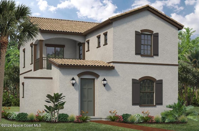 7859 Allure Dr, Melbourne, FL 32940 - view of mediterranean / spanish-style home