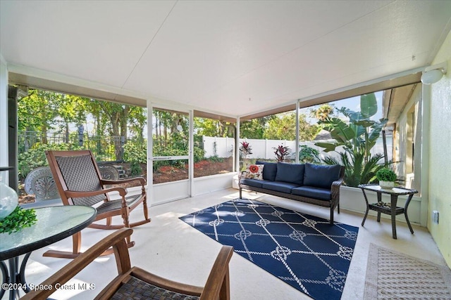 view of sunroom / solarium