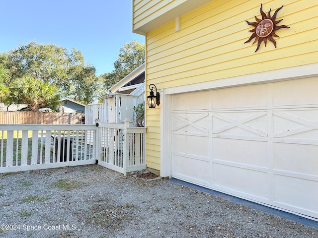 5875 Riverside Dr, Melbourne Beach, FL 32951 - view of garage
