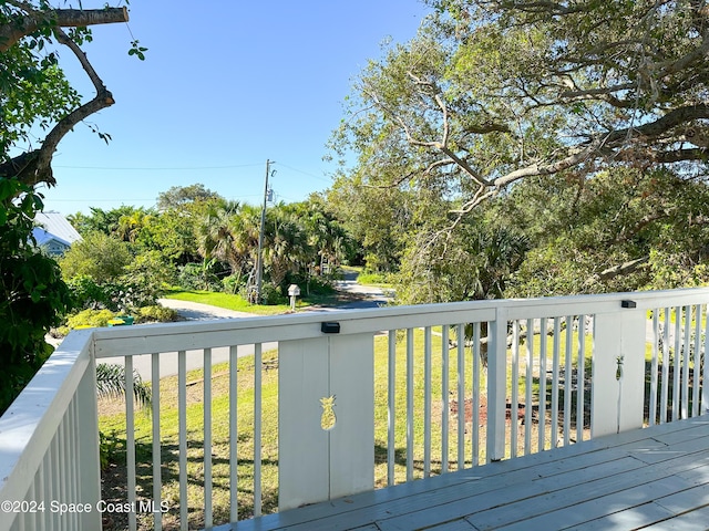 5875 Riverside Dr, Melbourne Beach, FL 32951 - view of wooden terrace
