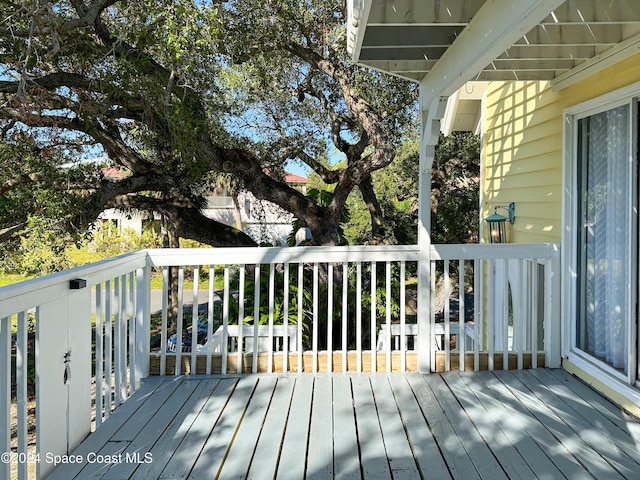 5875 Riverside Dr, Melbourne Beach, FL 32951 - view of wooden terrace