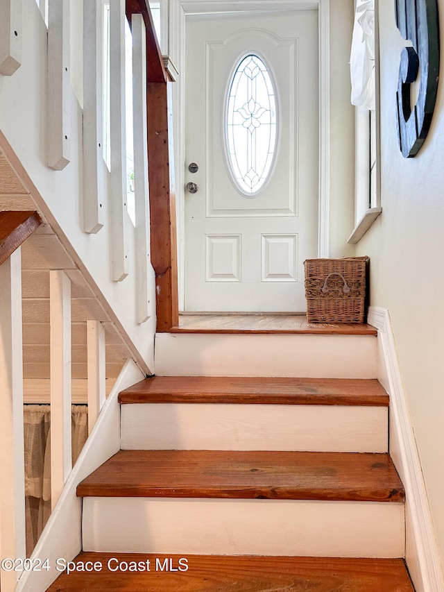 view of staircase