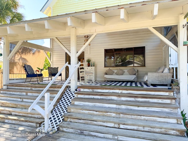 5875 Riverside Dr, Melbourne Beach, FL 32951 - view of covered porch