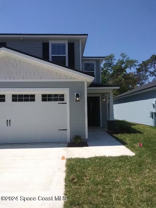 front facade featuring a garage