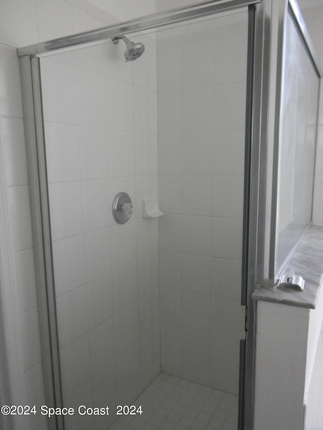 bathroom with walk in shower