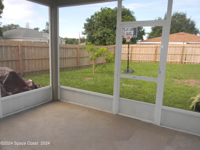 view of sunroom / solarium