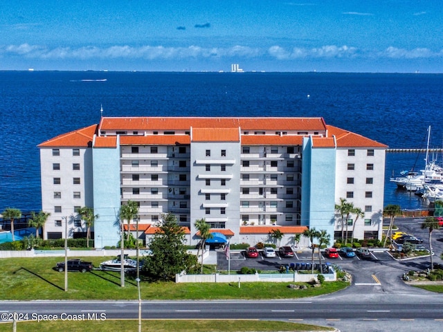 view of property featuring a water view