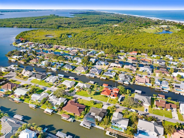 379 Hiawatha Way, Melbourne Beach, FL 32951 - aerial view of property's location with a nearby body of water and nearby suburban area
