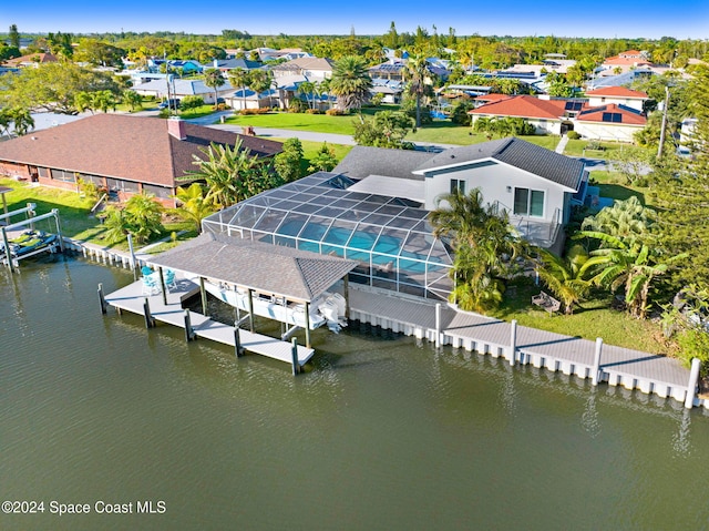 379 Hiawatha Way, Melbourne Beach, FL 32951 - aerial view of residential area with a nearby body of water