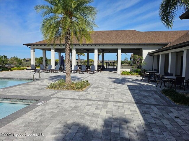 exterior space featuring a community pool