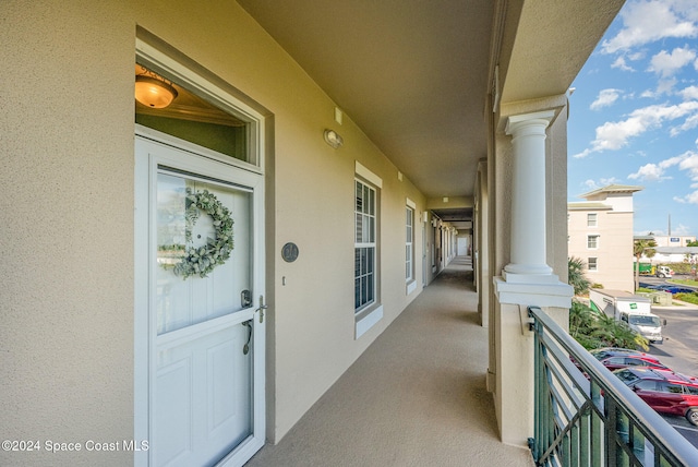 view of balcony