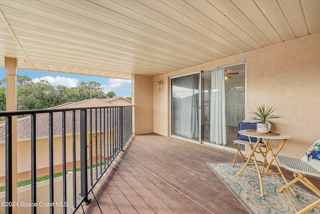 view of balcony