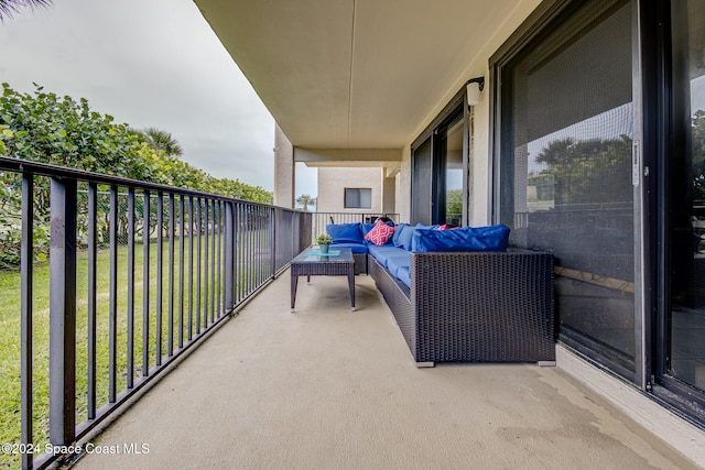 view of balcony