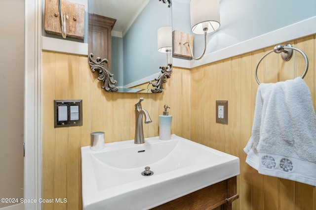 bathroom featuring vanity