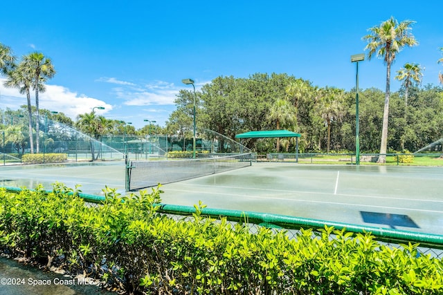 view of tennis court