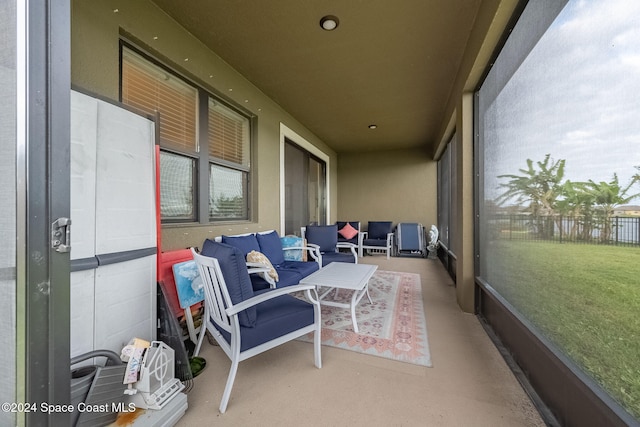 view of sunroom / solarium