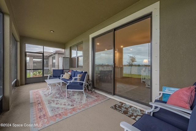 view of sunroom / solarium