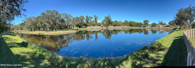 view of water feature