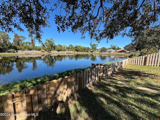 view of water feature