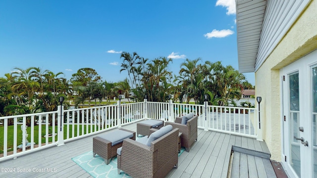 491 Indian Creek Dr, Cocoa Beach, FL 32931 - deck featuring a water view