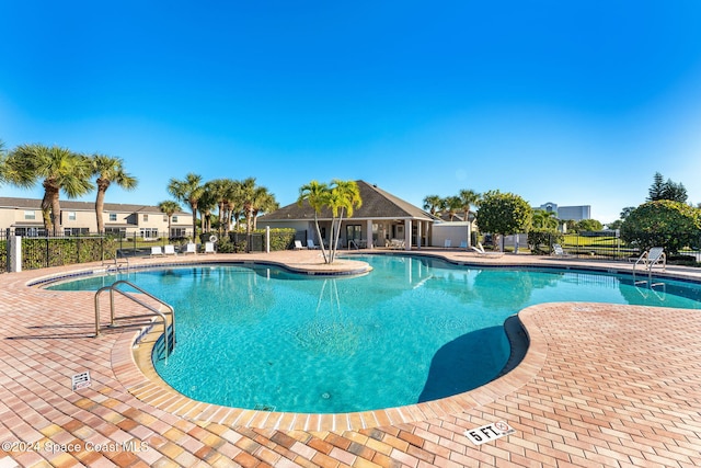 view of pool with a patio area