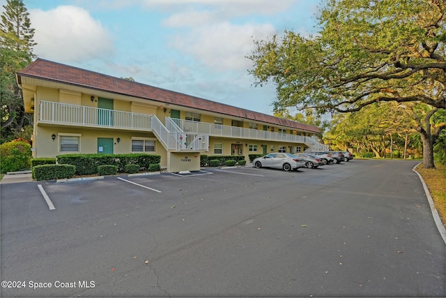 view of parking / parking lot