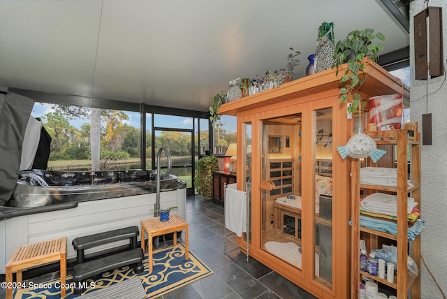 view of sunroom