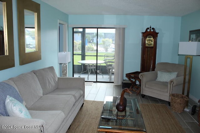 living room featuring hardwood / wood-style flooring