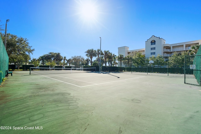 view of sport court