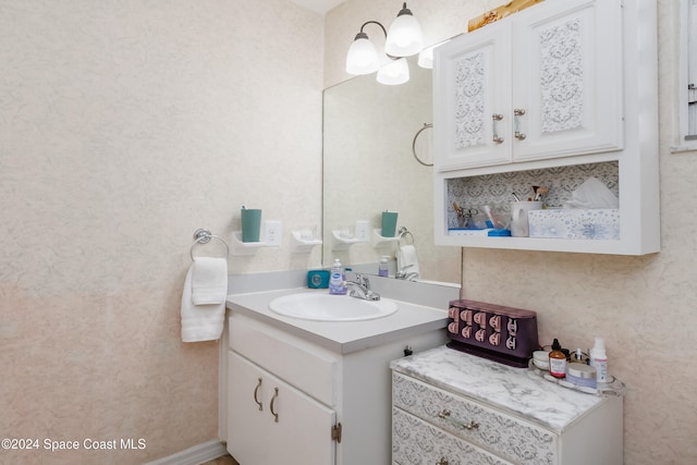 bathroom with vanity