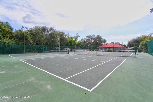 view of tennis court